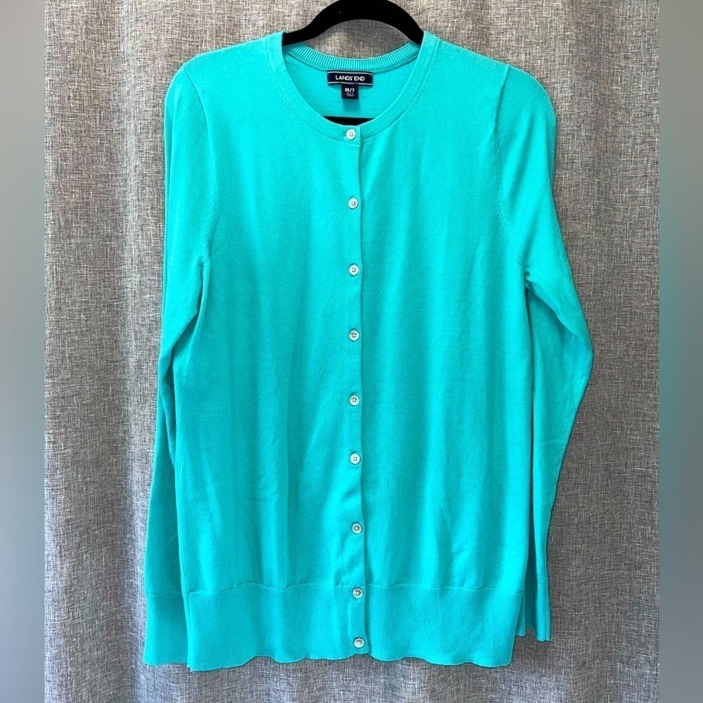 Women's Lands End Cardigan Medium Tall
